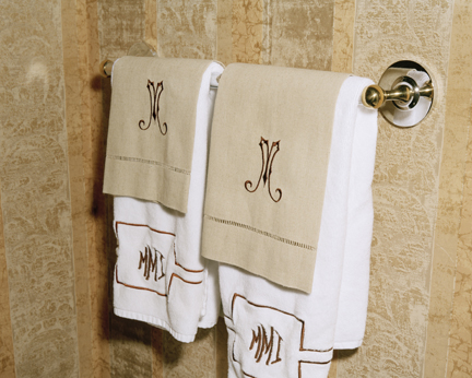 Monogrammed Towels 8117, from the EMPIRE portfolio